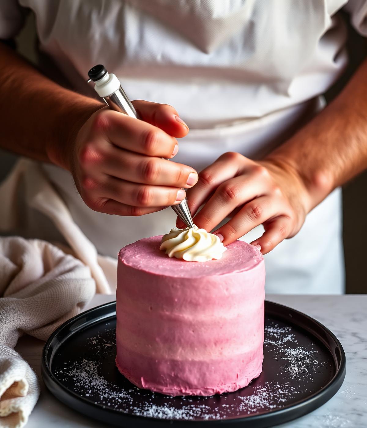 Baker at work